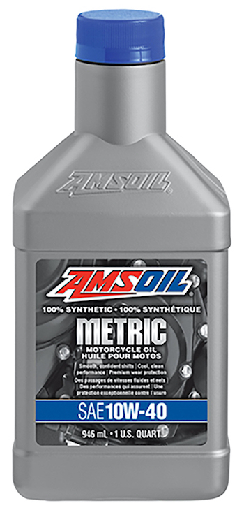 AMSOIL 10W-40 Synthetic Metric Motorcycle Oil (MCF)